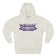 Cream Deaner '89 Logo Hoodie with bold purple graphic on chest. Perfect for rocking the Deaner lifestyle in comfort and style.