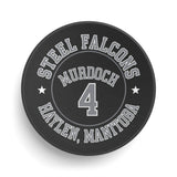 Steel Falcons Murdoch 4 Viceroy Hockey Puck