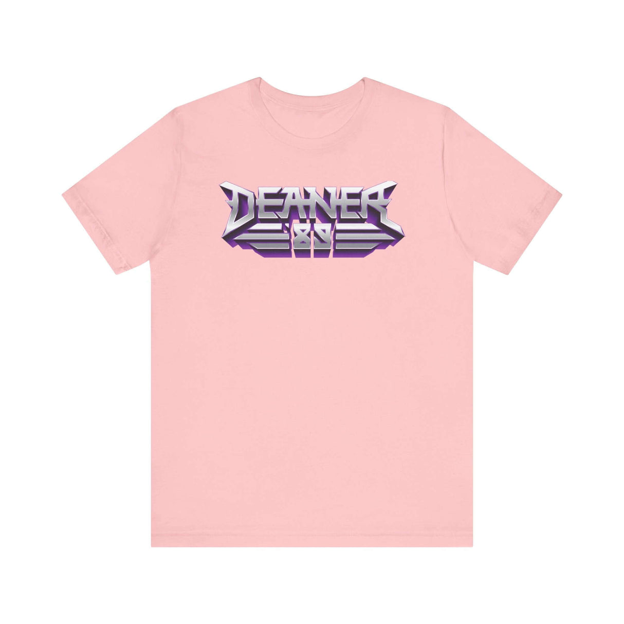 Pink Deaner '89 Logo Tee featuring bold retro-style graphic design.