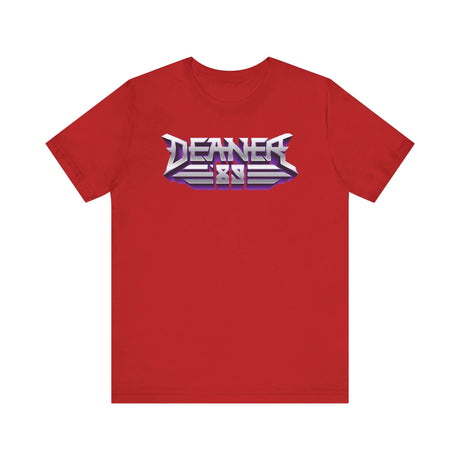 Red Deaner '89 Logo Tee with bold graphic design, ideal for those who embrace a rebellious and energetic lifestyle.