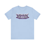 Light blue Deaner '89 Logo Tee with bold retro design, perfect for expressing unique style and being part of the Deaner revolution.