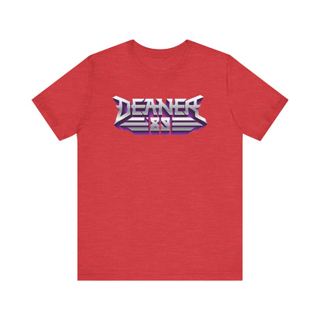 Red Deaner '89 Logo Tee, ultimate badge of honor, perfect fit, sizes S to 3XL, crafted for Deaner revolution enthusiasts.