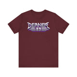 Deaner '89 Logo Tee in maroon with bold white and purple logo design, representing the spirit of the Deaner revolution.