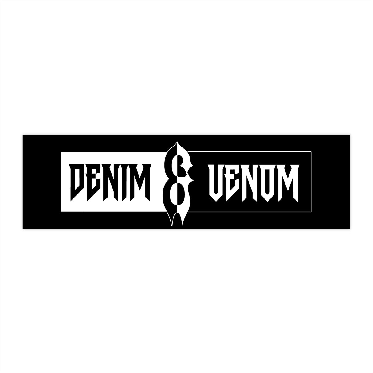 Denim & Venom Bumper Sticker