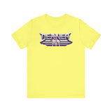 Yellow Deaner '89 Logo Tee with bold graphic design on front, perfect for expressing individuality and style in sizes S to 3XL.