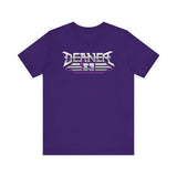 Purple Deaner '89 Logo Tee with bold metallic design for the ultimate badge of honor. Available in sizes S to 3XL.