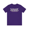 Purple Deaner '89 Logo Tee with bold metallic design for the ultimate badge of honor. Available in sizes S to 3XL.