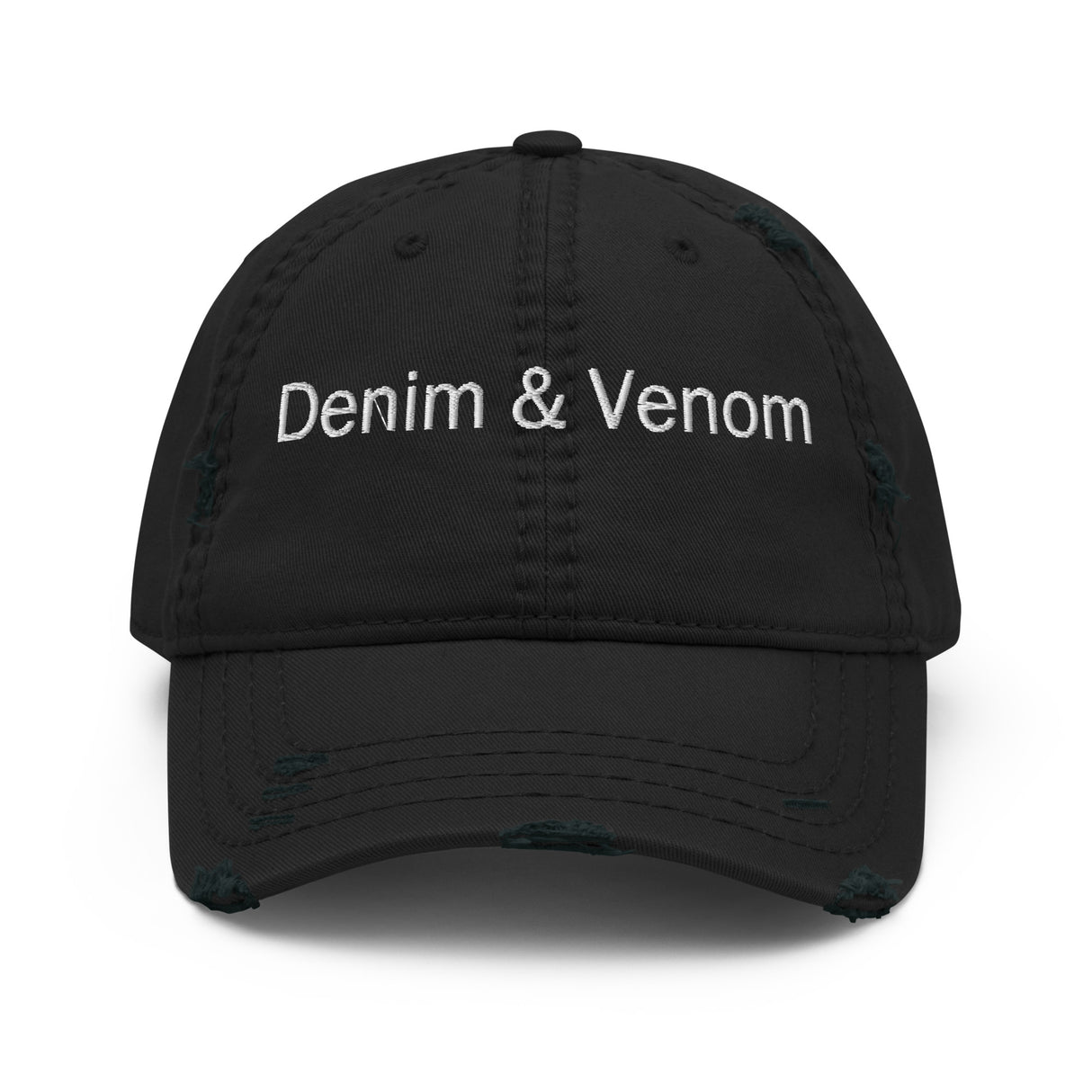 Denim & Venom Distressed Dad Hat