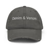 Denim & Venom Distressed Dad Hat